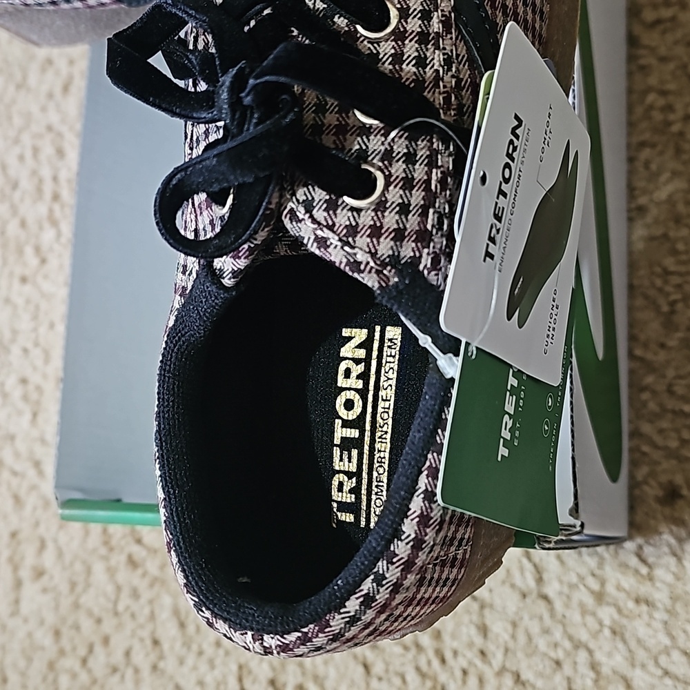 Tretorn Plaid Nylite Plus Bold Shoes Size 7.5 New - Picture 7 of 14